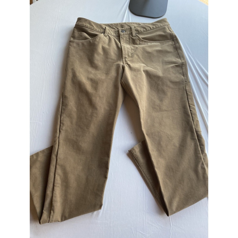 Lululemon ABC Slim Fit Pant Utilitech Tan Khaki Mens Size 32 LM5ABNS